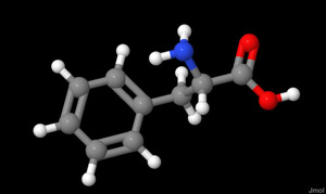 phenylalanine The amino acid phenylalanine from A Dash of Science.com